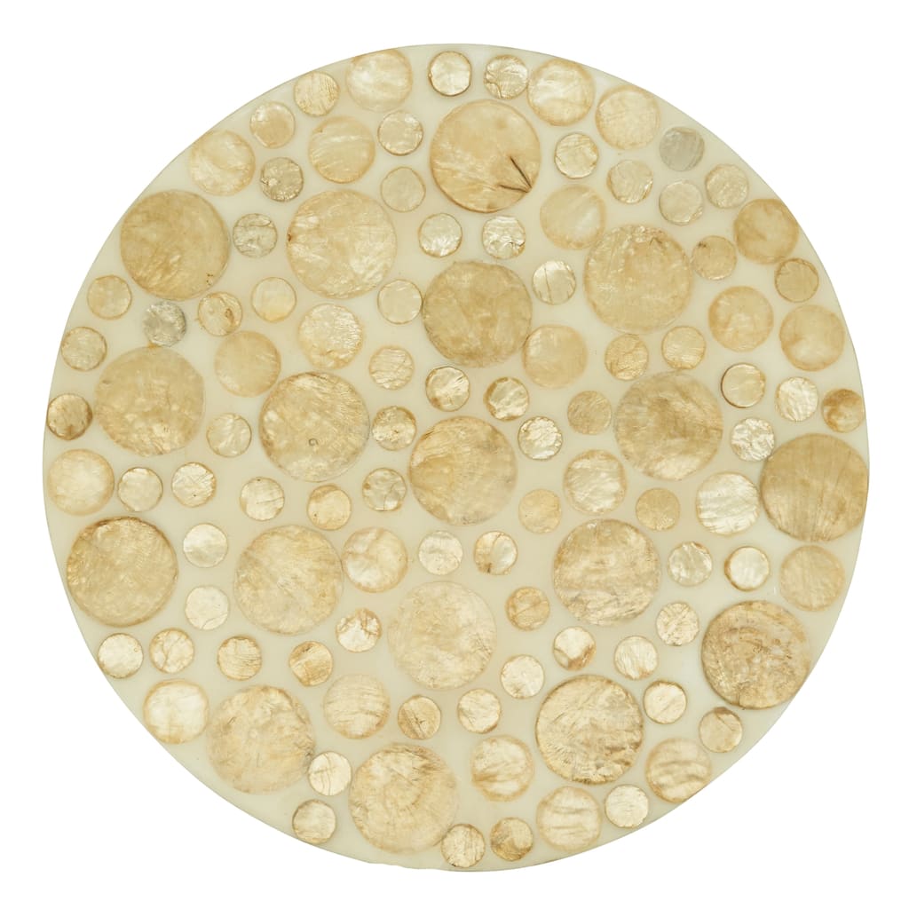Circles Capiz Design Table Mats (Set of 4) - 15"