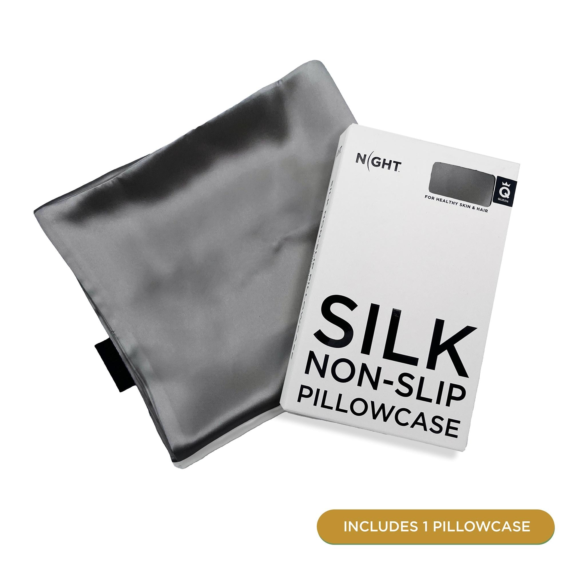 NIGHT Nonslip Silk & Eucalyptus Blend Pillowcase-image
