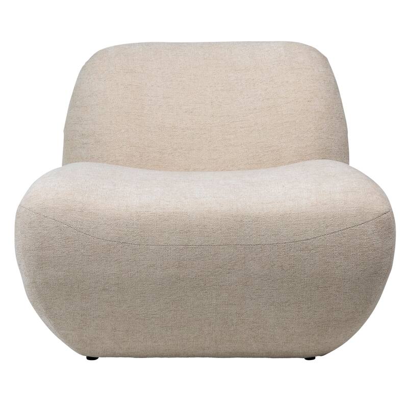 Marcus Polyester Upholstered Occasional Chair, Cream