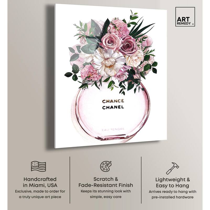 Floral Chance Fragrance Acrylic by Art Remedy, Ready to Hang