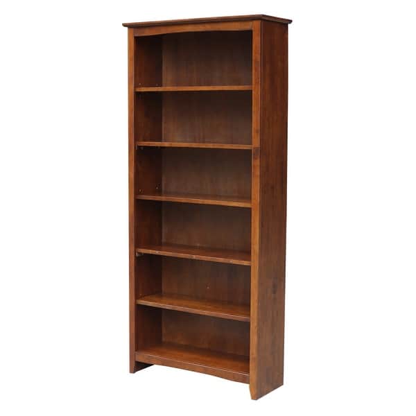 International Concepts Solid Wood Shaker Bookcase