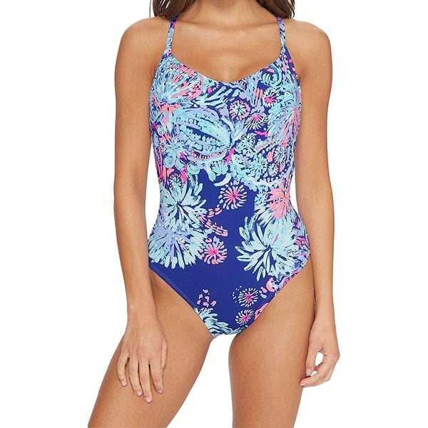 Shop Lilly Pulitzer Womens One Piece Floral Print Swimwear