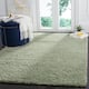 SAFAVIEH Laguna Shag Verdiana Solid Color 2-inch Thick Shag Rug - 11' x 15' - Light Sage