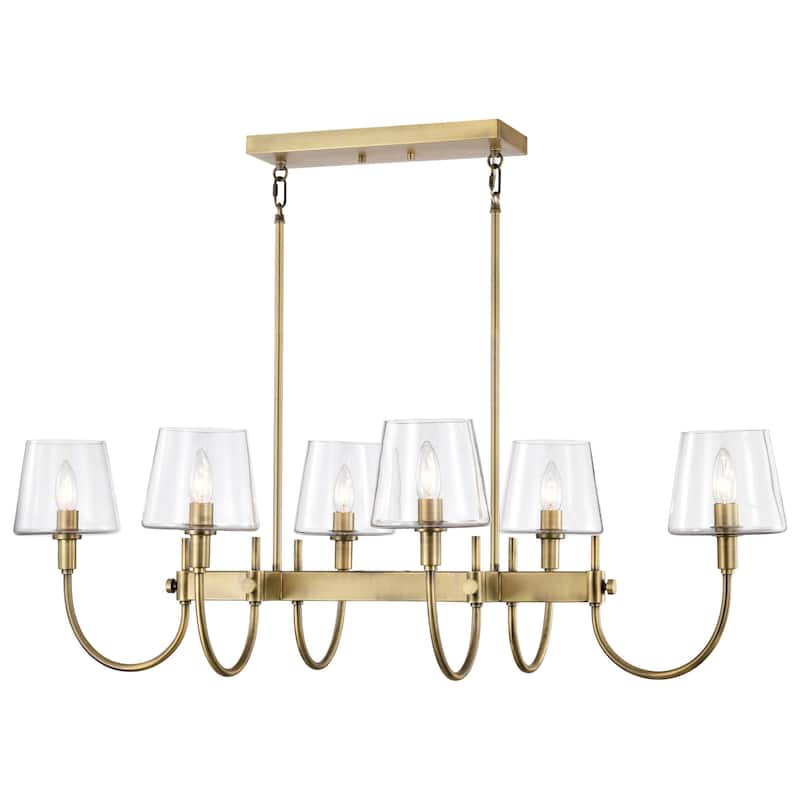 Nuvo Lighting 60/7887 Brookside 6 Light 42" Wide Linear Pendant