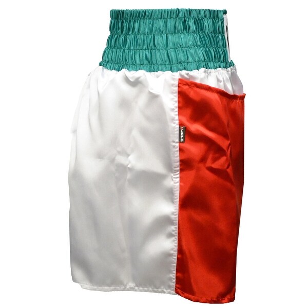 Cleto Reyes Women/'s Satin Boxing Skirt Trunks Red//White