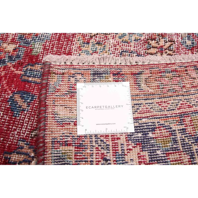 ECARPETGALLERY Hand-knotted Antalya Vintage Burgundy Wool Rug - 6'1 x 9'3