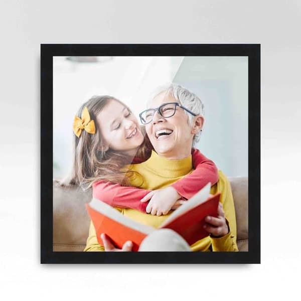 30x30 Picture Frame - Contemporary Picture Frame Complete with UV - Light Wood