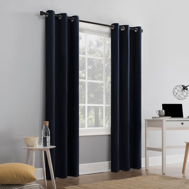 Sun Zero Cyrus Thermal Total Blackout Grommet Curtain Panel, Single Panel
