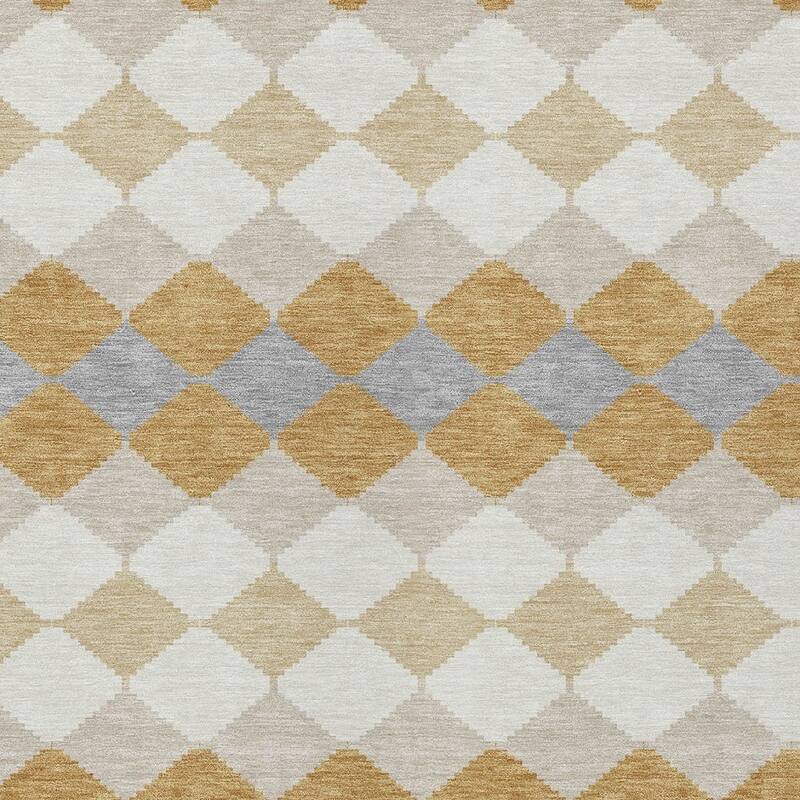 HomeRoots Geometric Transitional Rectangle Outdoor Rug