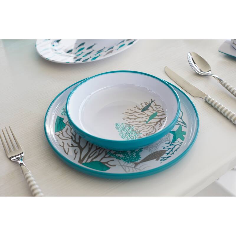 Coastal Non-Slip Melamine Soup Bowl