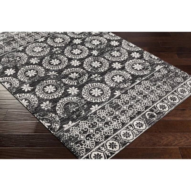 Livabliss Lavadora Updated Traditional Floral & Botanical Washable Area Rug