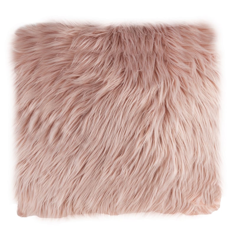 Hastings Home 18-Inch Himalayan Faux Fur Pillow