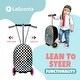 preview thumbnail 3 of 7, Lascoota Scooter Suitcase, Foldable Scooter Luggage For Kids Ages 2-5, Checkered Graphic