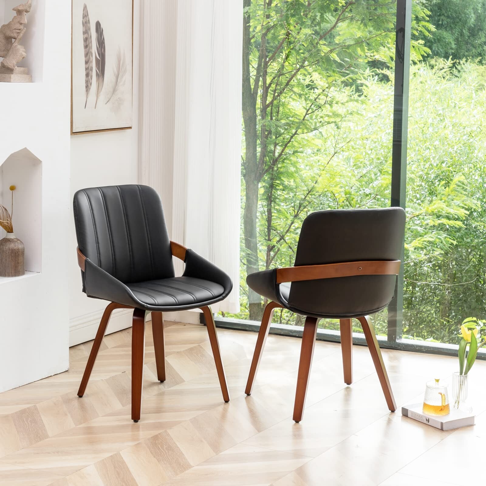 Mid century modern armless chair outlet