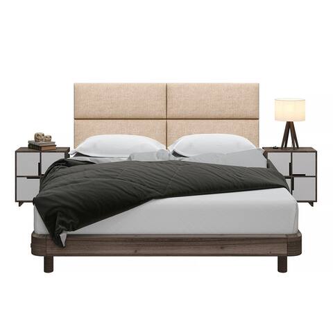 Jaxx Panelist Modern Padded Headboard - Set of 4 Wall Mounted Panels