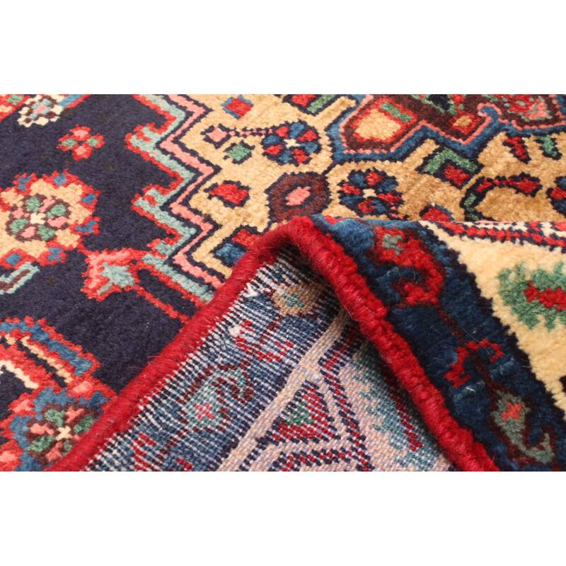 ECARPETGALLERY Hand-knotted Konya Anatolian Dark Navy Wool Rug - 3'5 x 10'0