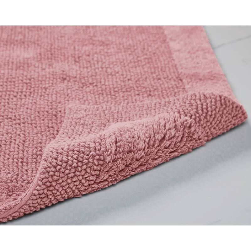 Better Trends Bath Rugs Set 100% Cotton Tufted Soft Water Absorbent Bathroom Rug for Shower, Sink Bath Mats Edge Collection