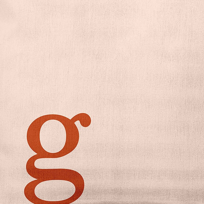 Modern Monogram Indoor/Outdoor Throw Pillow-G