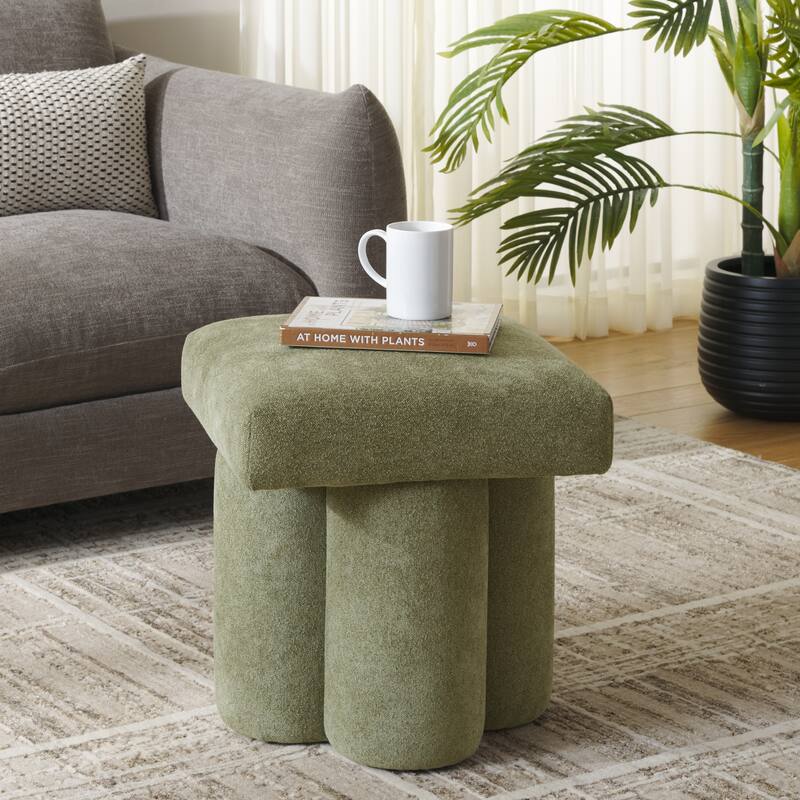 SAFAVIEH Home Farq Square Top Ottoman