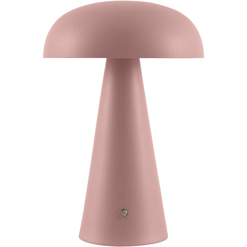Livabliss Umbra Modern Accent Table Lamp - 12"H x 8"W x 8"D - Pale Pink