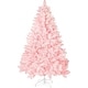 preview thumbnail 14 of 53, 6ft or 7ft Artificial Snow Flocked Christmas Tree with Metal Stable Stand Base for Indoor and Outdoor Holiday Decoration 6 Foot - Pink