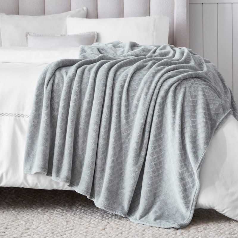 Superior Alaska Quilted Diamond Plush Fleece Blanket For Couch or Bed