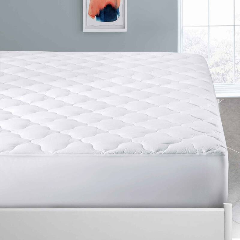 3"& 4" Ultra Thickness Fitted Down Alternative Fiber Mattress Topper with Elastic Deep Strape