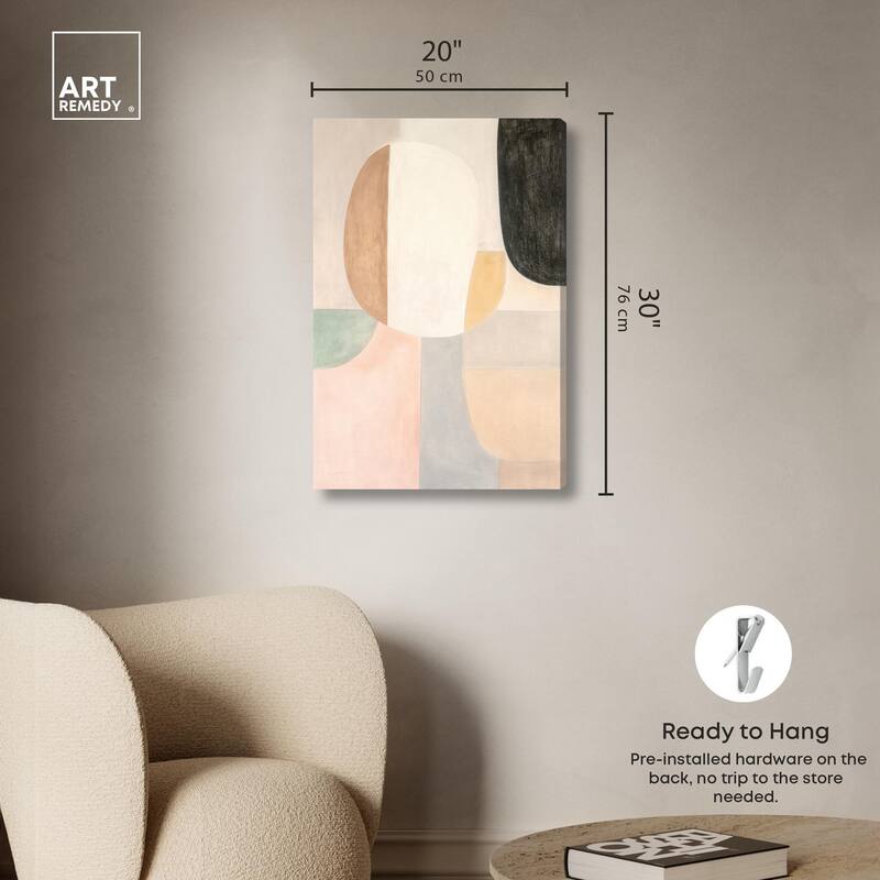 Soft Cubism I Canvas by Art Remedy, Gallery Wrapped