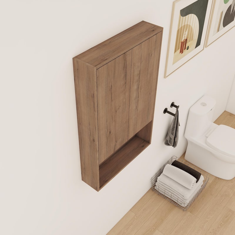 Bathroom Side Cabinet In 12/24 Inch, Floating Side Cabinet With Soft Close Door and Shelf