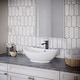 preview thumbnail 8 of 6, Karran Valera 23" Vitreous China Vessel Bathroom Sink in White with Overflow Drain