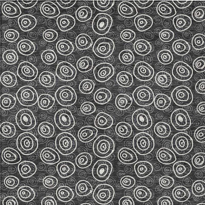 HomeRoots Geometric Transitional Rectangle Outdoor Rug
