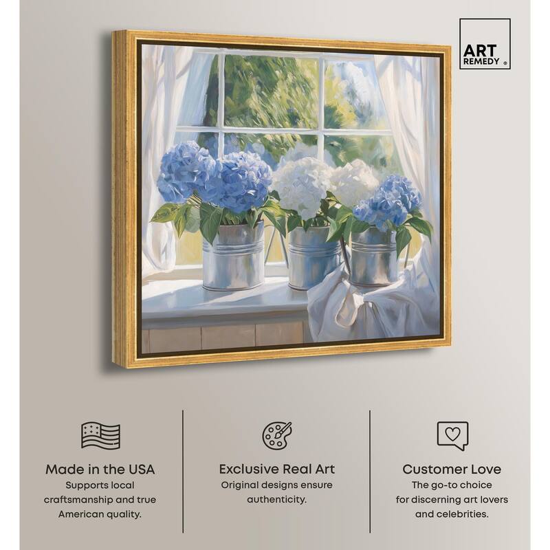 Window Bloom Canvas by Art Remedy