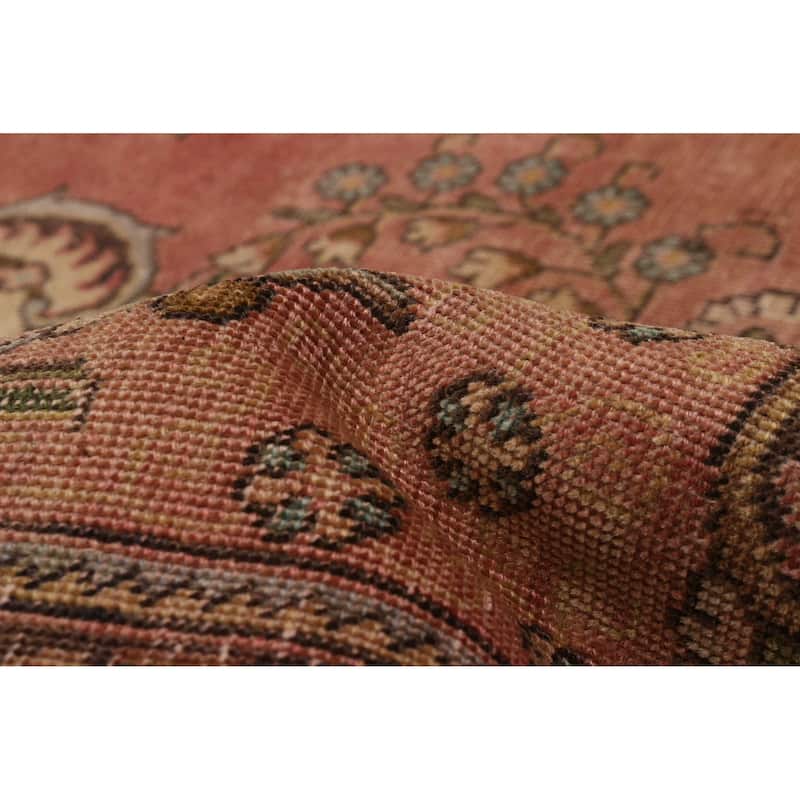 ECARPETGALLERY Hand-knotted Antalya Vintage Dark Copper Wool Rug - 8'0 x 11'1