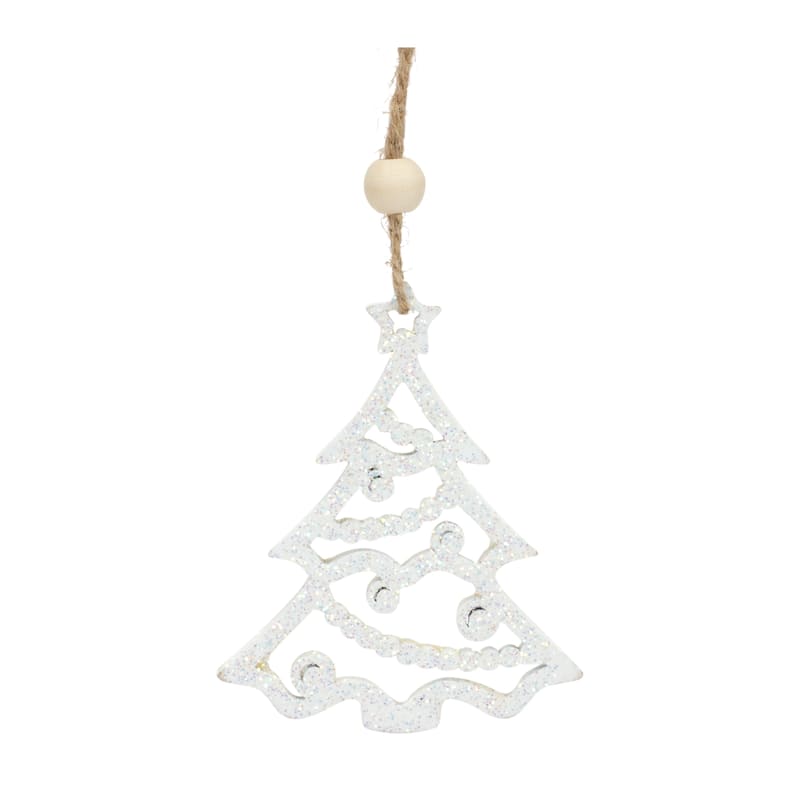 Wood Tree Ornament (Set of 9)