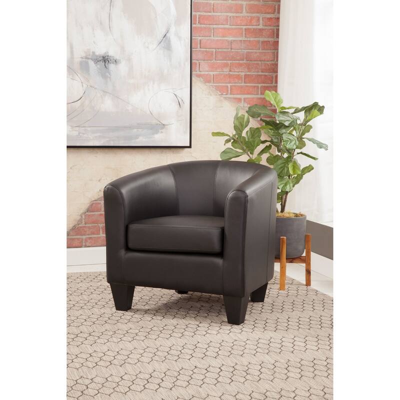 Grafton Home Enzo Upholstered Accent Barrel Chair