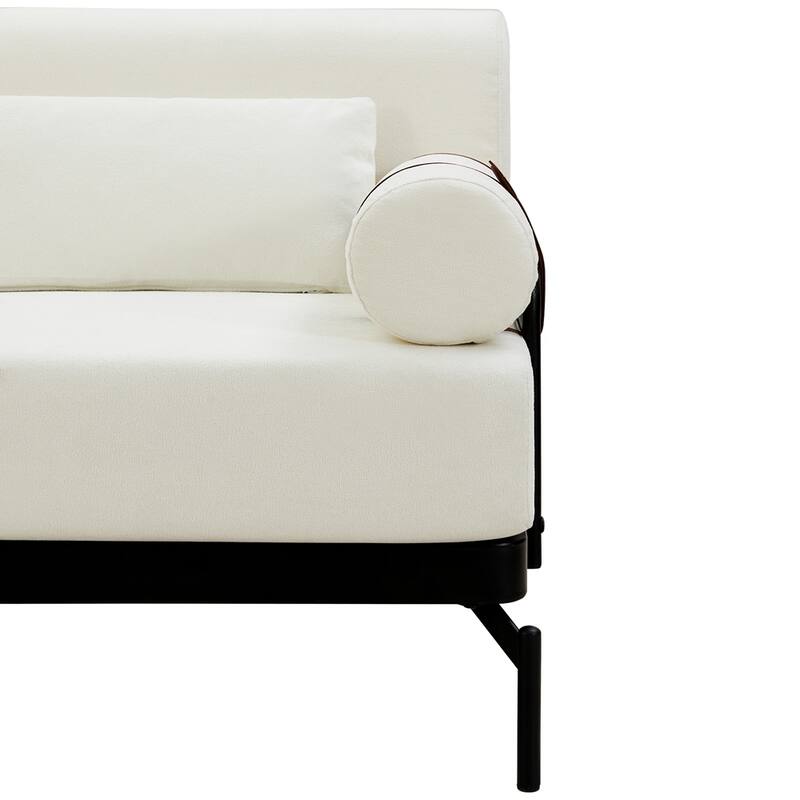 59 Inch Sofa Couch 2-Seater Sofa with Flexible USB Ports