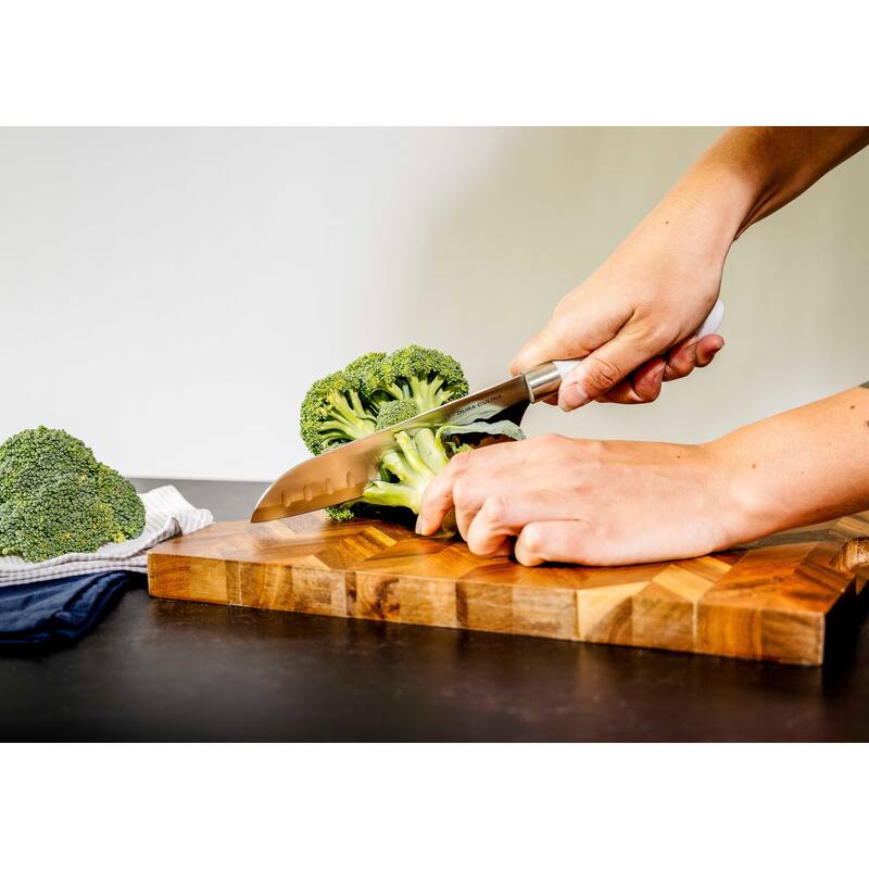 Dura Living EcoCut 10-Piece Kitchen Knife Set - High Carbon Stainless Steel Blades, Eco-Friendly Sustainable Handles