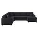 preview thumbnail 3 of 13, U-Shaped Oversized Corduroy Sectional Sofa with Chaise Lounge and Removable Cushions by Harper&Bright Designs