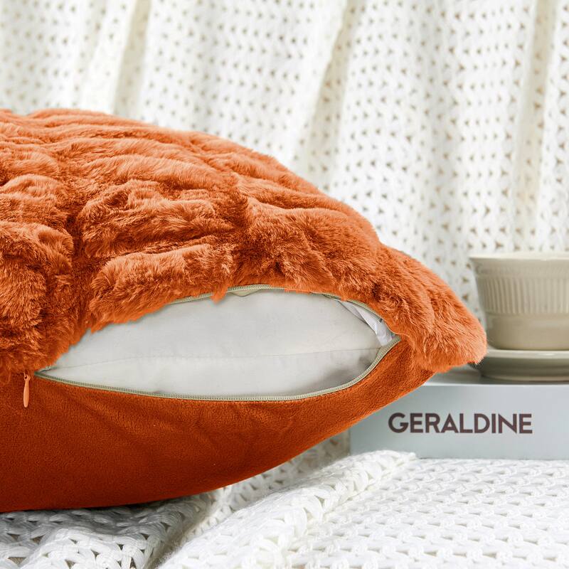 Serenta Shar Pei FauxFur 2 Piece Pillow Shell Set, NO INSERT