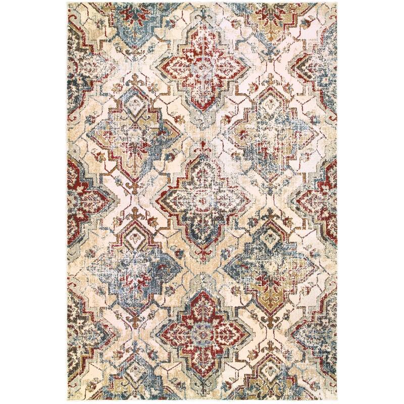 HomeRootsOriental Traditional Rectangle Area Rug - 153.54' X '118.11' X '0.35