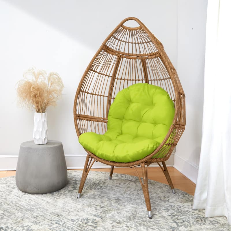 Sorra Home Indoor Suede Egg Chair Replacement Cushion (Cushion Only)