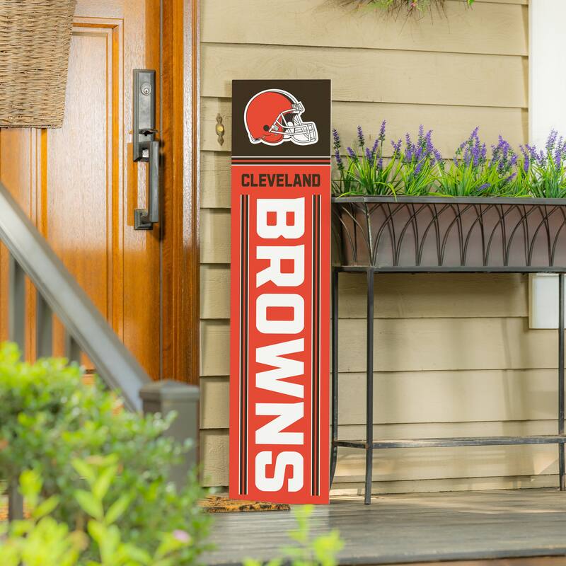 47" Double Sided Seasonal Porch Leaner, Cleveland Browns - 47" x 11.25"