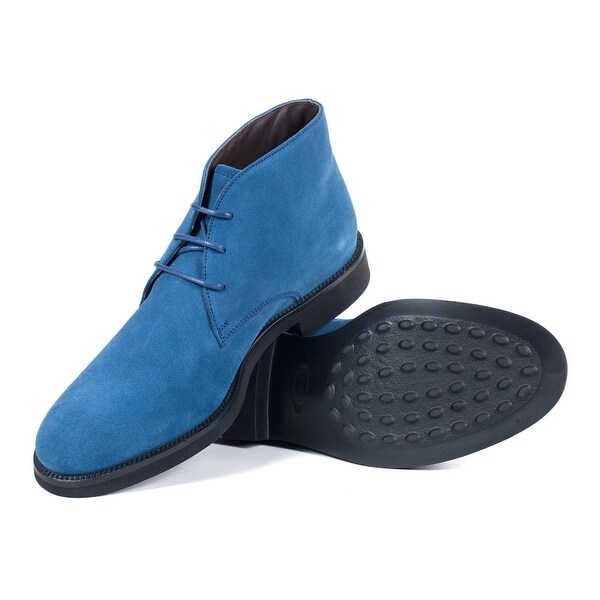 mens blue suede desert boots