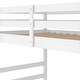 preview thumbnail 9 of 8, Modern Concise Design Twin Over Twin Bunk Bed,Solid Pine Wood Frame and Guardrails,Full-Length Guardrail