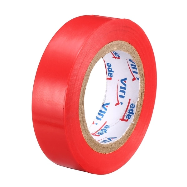 PVC Electrical Insulating Tape Single Sided 21/32" Width 49ft 20mil Red - 20 mil Thick, Red