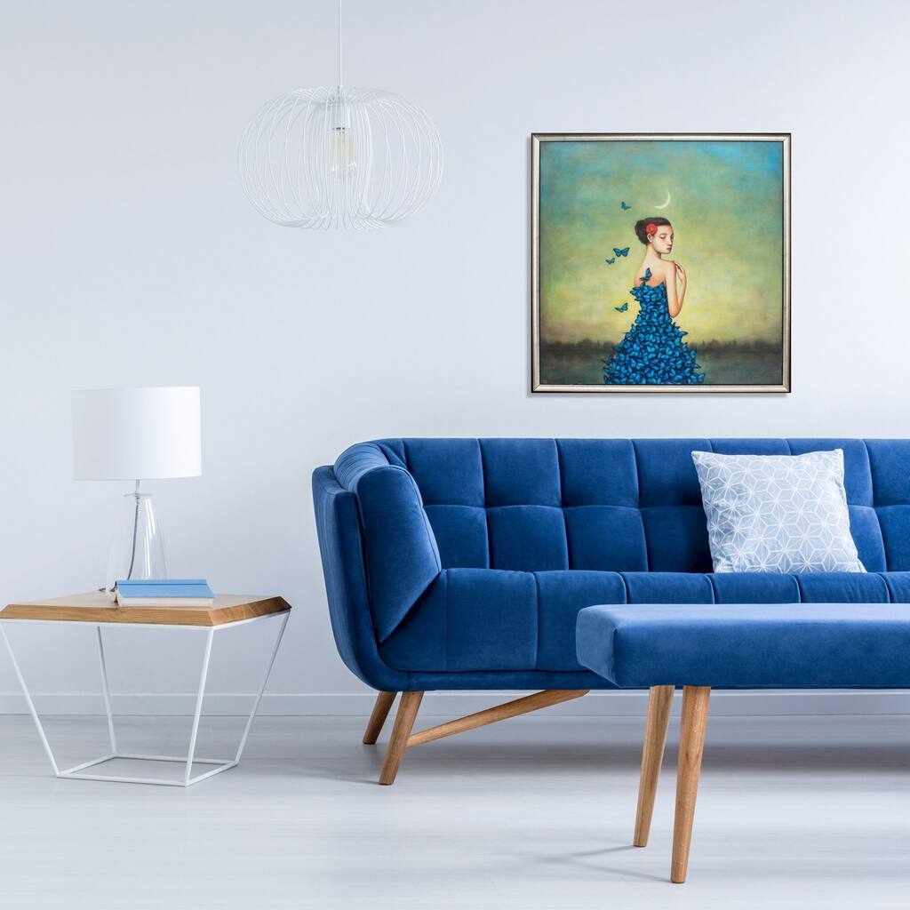 Propac Images Metamorphosis in Blue Textured Wall Art
