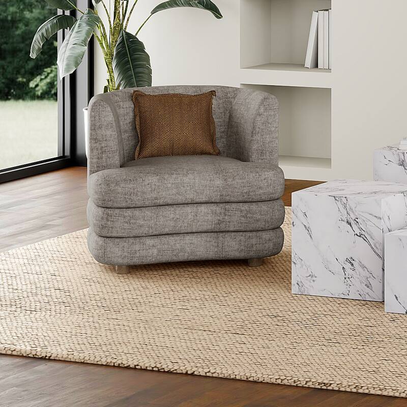 Contemporary Velvet Accent Chair