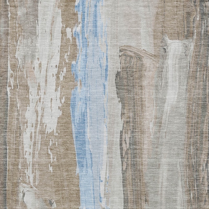 HomeRoots Abstract Transitional Rectangle Outdoor Rug