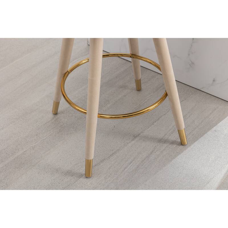 COOLMORE Counter Height Bar Stools Set of 2