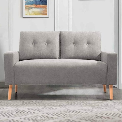 Homall Mid-Century Loveseat Button Tufted 2 Seater Sofa